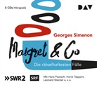 Georges Simenon, Hans Paetsch, Lenoard Steckel, Leonard Steckel, Horst Tappert, u.v.a. - Maigret & Co - Die rätselhaftesten Fälle, 5 Audio-CDs (Hörbuch)