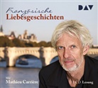 Div., Mathieu Carrière - Französische Liebesgeschichten, 1 Audio-CD (Hörbuch)
