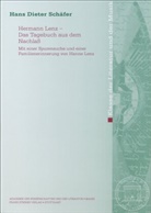 Hans D. Schäfer, Hans Dieter Schäfer - Hermann Lenz - Das Tagebuch aus dem Nachlaß