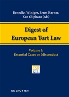 Erns Karner, Ernst Karner, Ken Oliphant, Benedict Winiger, Bénédict Winiger - Digest of European Tort Law - Volume 3: Essential Cases on Misconduct