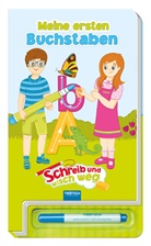 Anja Hiebsch, Trötsc Verlag, Trötsch Verlag - Schreib und wisch weg - Meine ersten Buchstaben, m. Stift