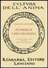 Giacomo Leopardi, F. Santoro - Pensieri di varia filosofia