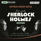Arthur Conan Doyle, Oliver Kalkofe - Die große Sherlock-Holmes-Edition, 2 Audio-CD, 2 MP3 (Hörbuch)