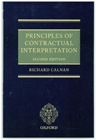 Richard Calnan, Richard (Partner Calnan, Calnan Richard - Principles of Contractual Interpretation