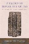 Marc van de Mieroop, Marc van de Mieroop, Marc Van De Mieroop - Philosophy Before the Greeks