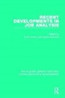 Kurt (Darmstadt University of Technology Landau, Kurt Rohmert Landau, Kurt Landau, Kurt (Darmstadt University of Technology Landau, Landau Kurt, Walter Rohmert... - Recent Developments in Job Analysis