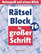 Eberhard Krüger - Rätselblock in großer Schrift. Bd.76
