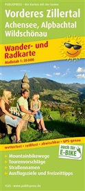 PublicPress Wander- und Radkarte Vorderes Zillertal, Achensee, Alpbachtal, Wildschönau