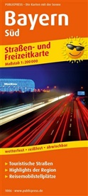 PublicPress Straßen- und Freizeitkarte Bayern-Süd