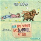Knut Krüger, Andreas Fröhlich - Nur mal schnell das Mammut retten, 2 Audio-CD (Hörbuch)