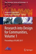 Chakrabarti, Chakrabarti, Amares Chakrabarti, Amaresh Chakrabarti, Debkumar Chakrabarti - Research into Design for Communities, Volume 1