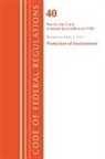 Office Of The Federal Register (U S ), Office Of The Federal Register (U.S.) - Code of Federal Regulations, Title 40 Protection of the Environment