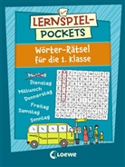 Corina Beurenmeister, Loew Lernen und Rätseln, Loewe Lernen und Rätseln, Loewe Lernen und Rätseln - Lernspiel-Pockets - Wörter-Rätsel für die 1. Klasse