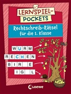 Corina Beurenmeister, Peter Nieländer, Loewe Lernen und Rätseln - Lernspiel-Pockets - Rechtschreib-Rätsel für die 1. Klasse