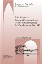 Britta Schulmeyer, Han Joachim Marx, Hans Joachim Marx, Konrad, Konrad, Ulrich Konrad... - Satz- und kompositionstechnische Entwicklung der Parodiemesse bis 1540
