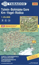 Tabacco topographische Wanderkarte Tolmin - Bohinjske Gore - Krn-Vogel - Rodica