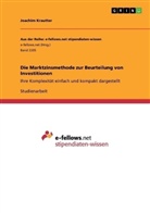 Joachim Krautter - Die Marktzinsmethode zur Beurteilung von Investitionen
