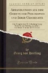 Georg von Hertling - Abhandlungen aus dem Gebiete der Philosophie und Ihrer Geschichte