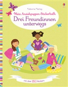Lucy Bowman, Jo Moore - Mein Anziehpuppen-Stickerbuch: Drei Freundinnen unterwegs