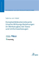 Sabrina von Hebel, Sabrina von Hebel - Komplexitätskostenrelevante Ursache-Wirkungs-Beziehungen im Werkzeugbau bei Stanz- und Umformwerkzeugen