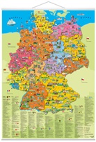 Dirk Krüger, Dori Schönhoff, Doris Schönhoff - Deutschland politisch, Planokarte m. Beleistung