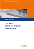 Rub Langer, Ruben Langer, Volke Reimus, Volker Reimus, Matthia Semtner, Matthias Semtner... - Die neue Brandenburgische Bauordnung (BbgBO), Handkommentar