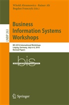 Witold Abramowicz, Raine Alt, Rainer Alt, Franczyk Bogdan, Bogdan Franczyk - Business Information Systems Workshops