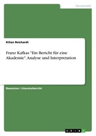 Kilian Reichardt - Franz Kafkas "Ein Bericht für eine Akademie". Analyse und Interpretation