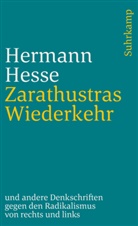 Hermann Hesse, Volke Michels, Volker Michels - Zarathustras Wiederkehr