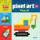 Veicoli. Pixel art. Con stickers