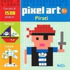 Pirati. Pixel art. Con stickers