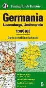 Germania, Lussemburgo, Liechtenstein 1:800.000. Carta stradale e turistica