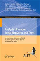 Valeri G Labunets et al, Dmitry I. Ignatov, Mikhail Yu. Khachay, Valeri G. Labunets, Natalia Loukachevitch, Sergey Nikolenko... - Analysis of Images, Social Networks and Texts