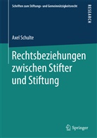 Axel Schulte - Rechtsbeziehungen zwischen Stifter und Stiftung