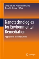 Jeanette Brown, Giovann Libralato, Giovanni Libralato, Giusy Lofrano - Nanotechnologies for Environmental Remediation