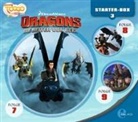Dragons - Die Reiter von Berk - Starter-Box, 3 Audio-CD (Hörbuch)