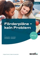 Holge Domsch, Holger Domsch, Dieter Krowatschek - Förderpläne - kein Problem, m. 1 CD-ROM