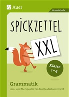 Spickzettel XXL - Grammatik, 8 farbige Poster DIN A2