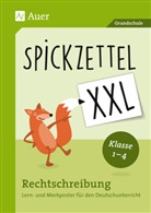 Spickzettel XXL - Rechtschreibung, 8 farbige Poster DIN A2