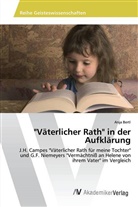 Anja Bertl - "Väterlicher Rath" in der Aufklärung