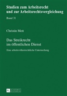 Christin Mett, Manfred Weiß - Das Streikrecht im öffentlichen Dienst