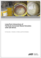 Christop Borkel, Christoph Borkel, Bernhar Kienzler, Bernhard Kienzler, Volker Metz, Martina Schlieker - Long-Term Interactions of Full-Scale Cemented Waste Simulates with Salt Brines