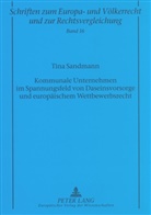 Tina Sandmann, Manfred Zuleeg - Kommunale Unternehmen im Spannungsfeld von Daseinsvorsorge und europäischem Wettbewerbsrecht