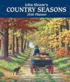 John Sloane - John Sloane's Country Seasons 2018 Monthly/Weekly Planner Calendar
