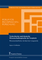Agnes Goldhahn - Tschechische und deutsche Wissenschaftssprache im Vergleich