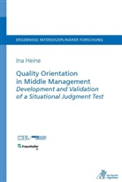 Ina Heine - Quality Orientation in Middle Management Development and Validation of a Situational Judgment Test