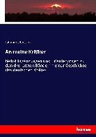 Johannes Janssen - An meine Kritiker