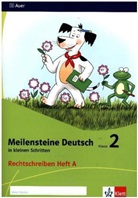 Meilensteine Deutsch in kleinen Schritten (2017): 2. Schuljahr, Rechtschreiben Heft A-B, 2 Bde.