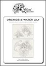 Valentina Sardu - Orchids & water lily. A blackwork designs