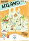 M. Cerato, Mattia Cerato, S. Dania, D. Piva - Mappa di Milano illustrata. Ediz. italiana e inglese